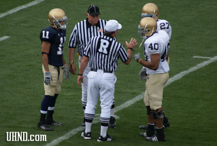 2008 Notre Dame Football Captains