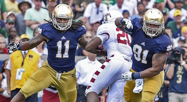 Notre Dame Football: Are the Green Jerseys Cursed for the Irish? Part 2 -  One Foot Down