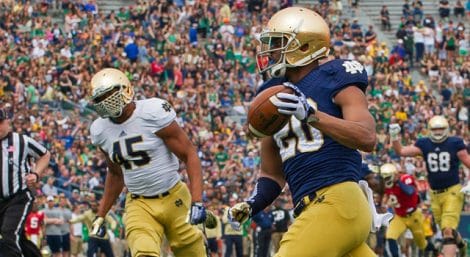 CJ Prosise - 2014 Notre Dame Blue Gold Game