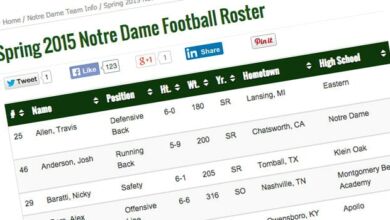 Notre Dame Spring Football Roster 2015