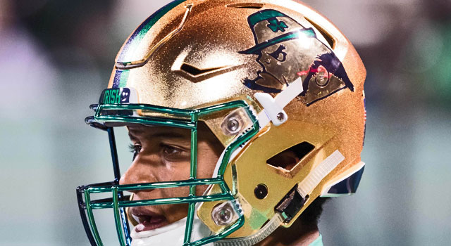 Is this really the Shamrock Series uniform this year for Notre
