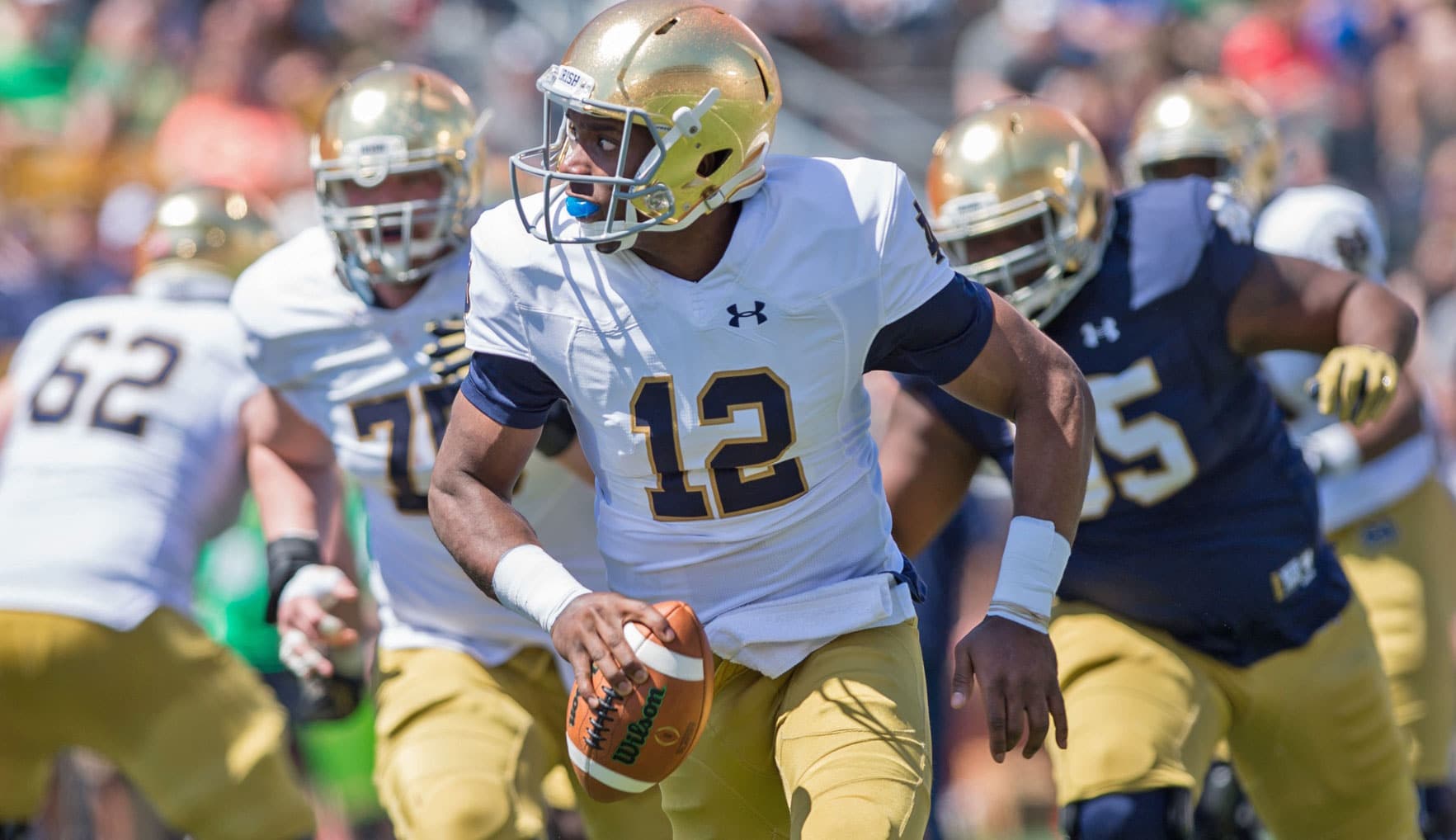 Brandon Wimbush Wants To Earn Notre Dame Starting Quarterback Spot