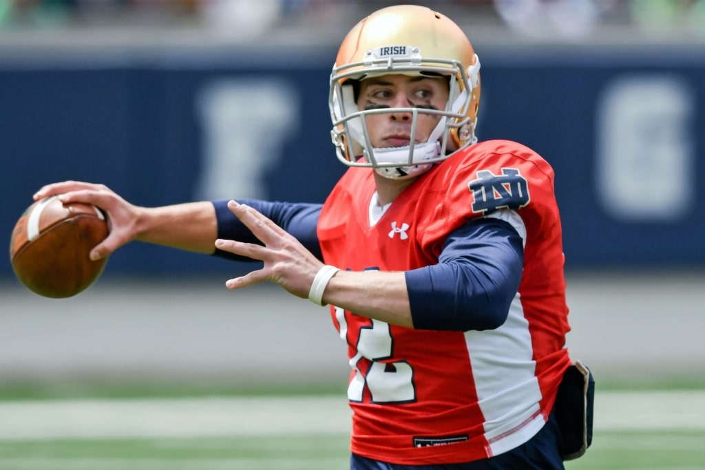 Ian Book It Notre Dame Has Legit Quarterback Depth //