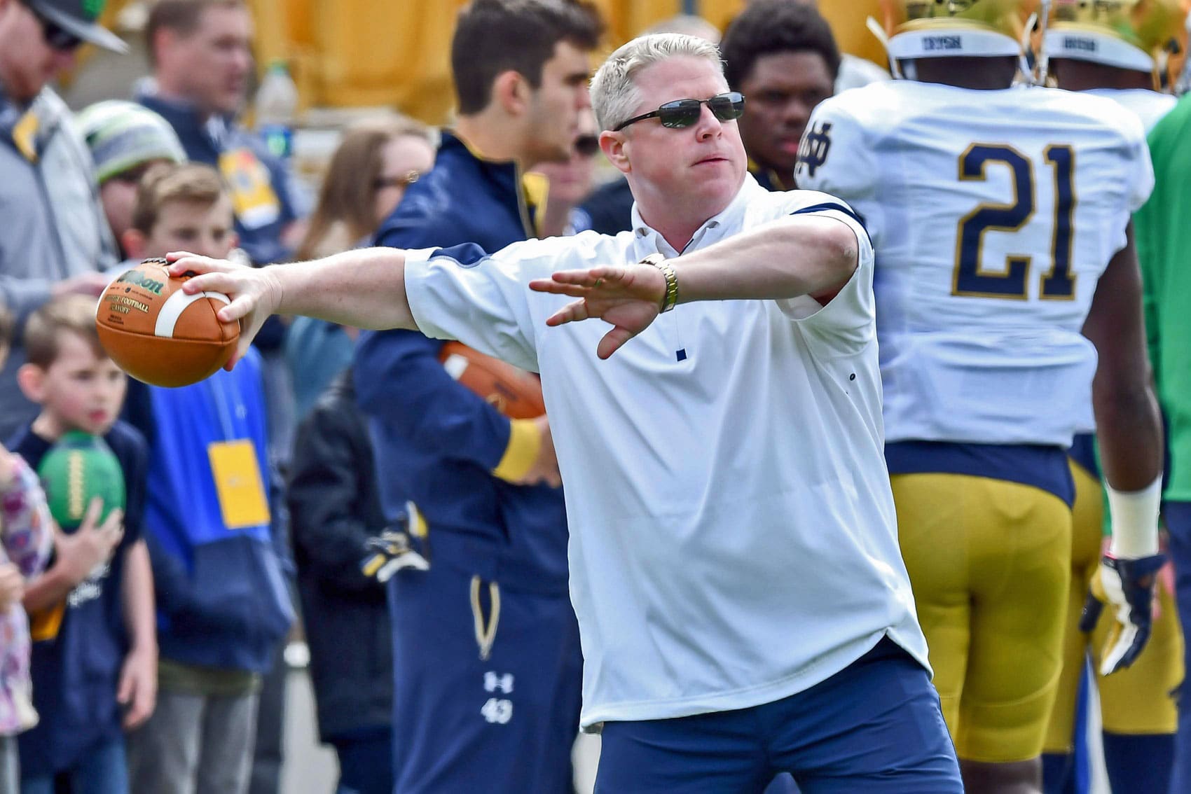 Brian Kelly Restructures Notre Dame Football Recruiting Staff //