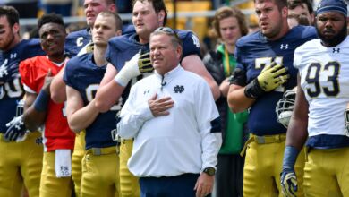 notre dame 2017 over under