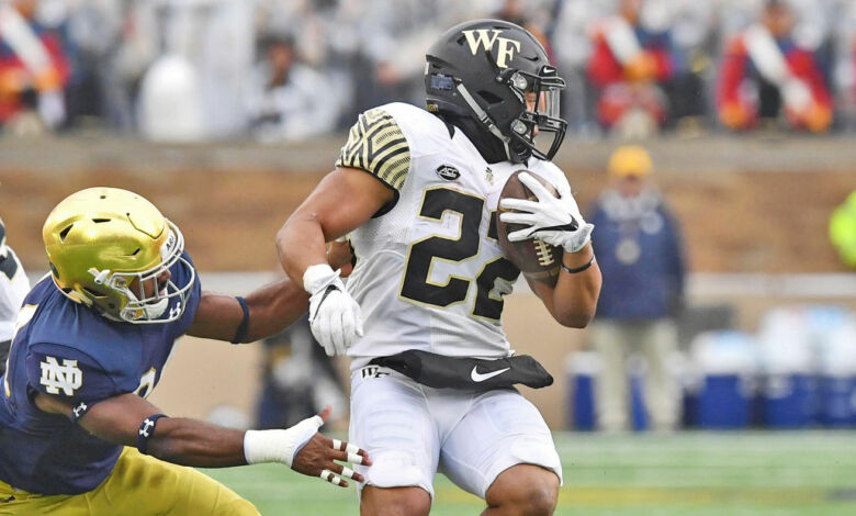 notre dame wake forest 2018