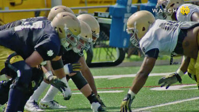 notre dame fall camp 2018