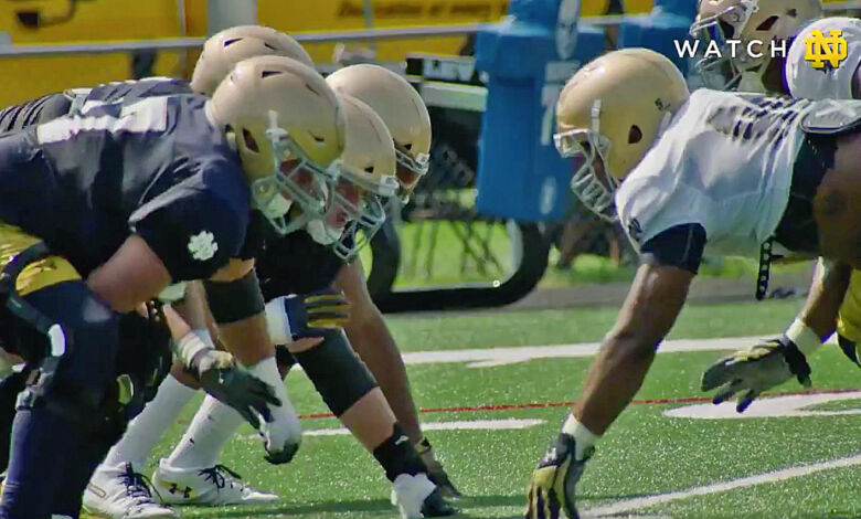 notre dame fall camp 2018