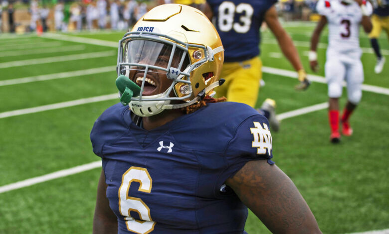 Notre Dame RB Tony Jones Jr