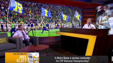 notre dame klatt cowherd playoffs