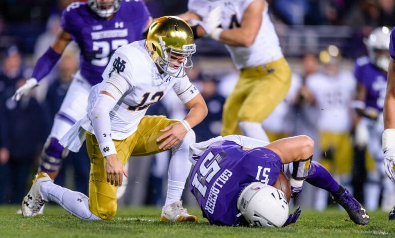 Notre Dame QB Ian Book will miss this weekend's contest vs, Florida State