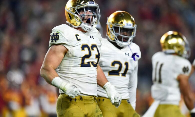 drue tranquill notre dame gameday