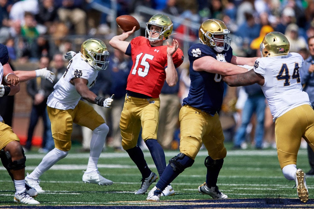 Immediate Overreactions On Offense 2019 Notre Dame Blue Gold Game
