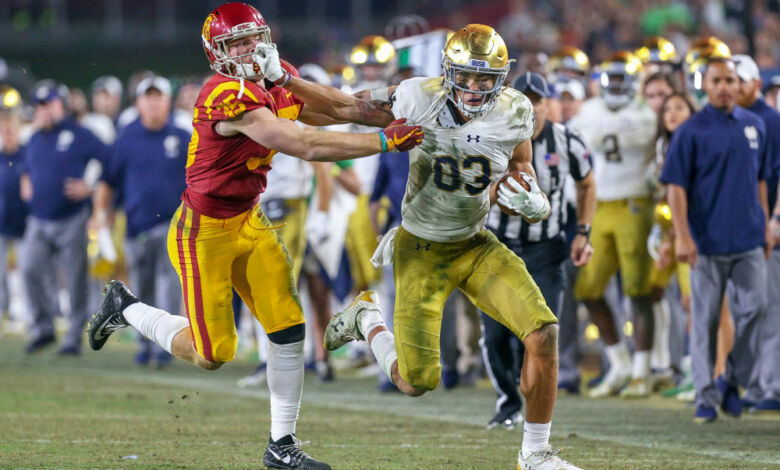 chase claypool notre dame prediction