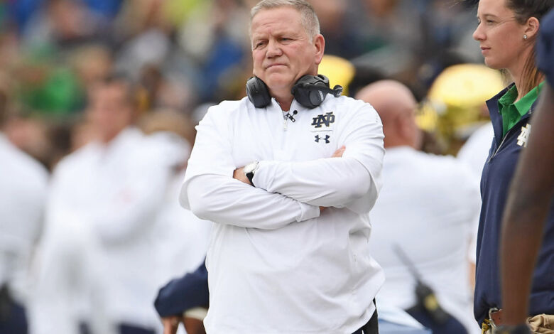 brian kelly notre dame unimpressed