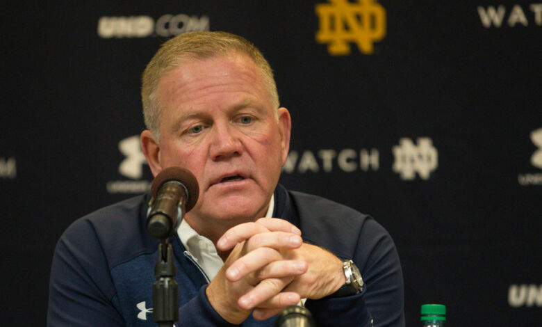 brian kelly notre dame staff changes