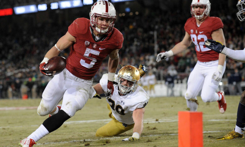 christian mccaffrey notre dame rb