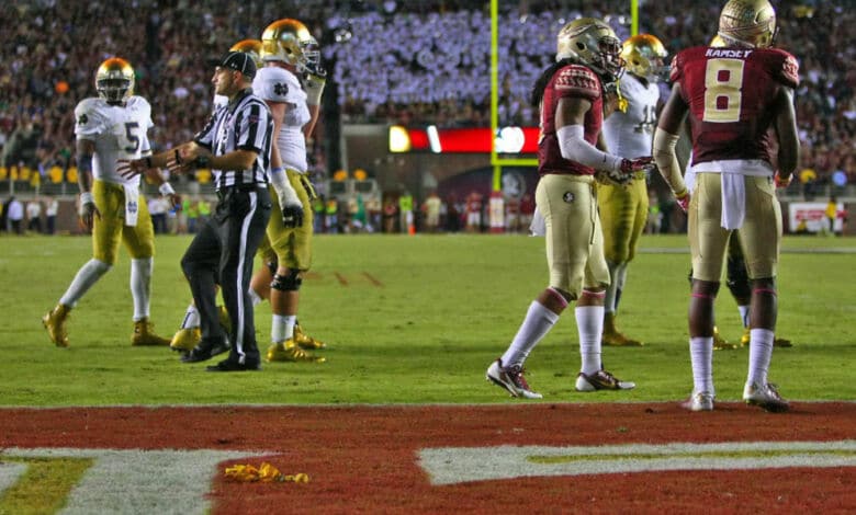 Five old Notre Dame Football photos for a Friday — The Rocket Takes Off -  One Foot Down