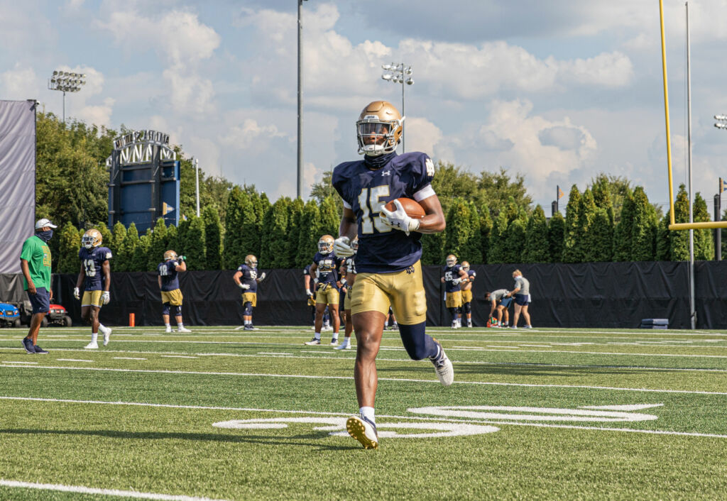 How Ben Skowronek's undaunted approach helps him answer Notre Dame's WR  problem - The Athletic