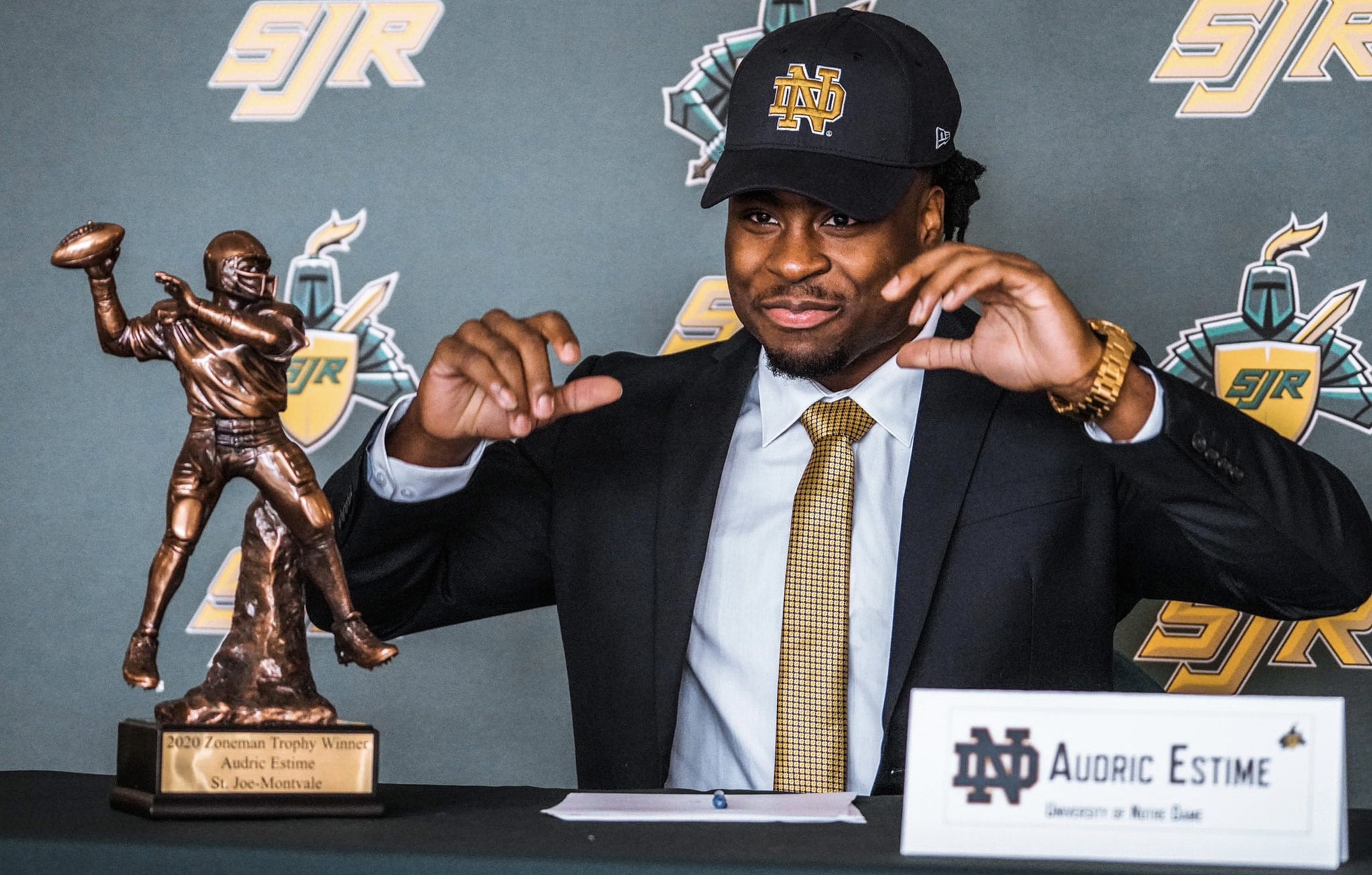 Notre Dame RB Signee Audric Estime Keeps Racking Up Awards //