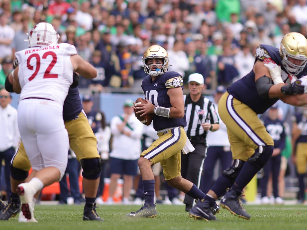 Drew Pyne, Notre Dame football make Ian Book's prediction come true