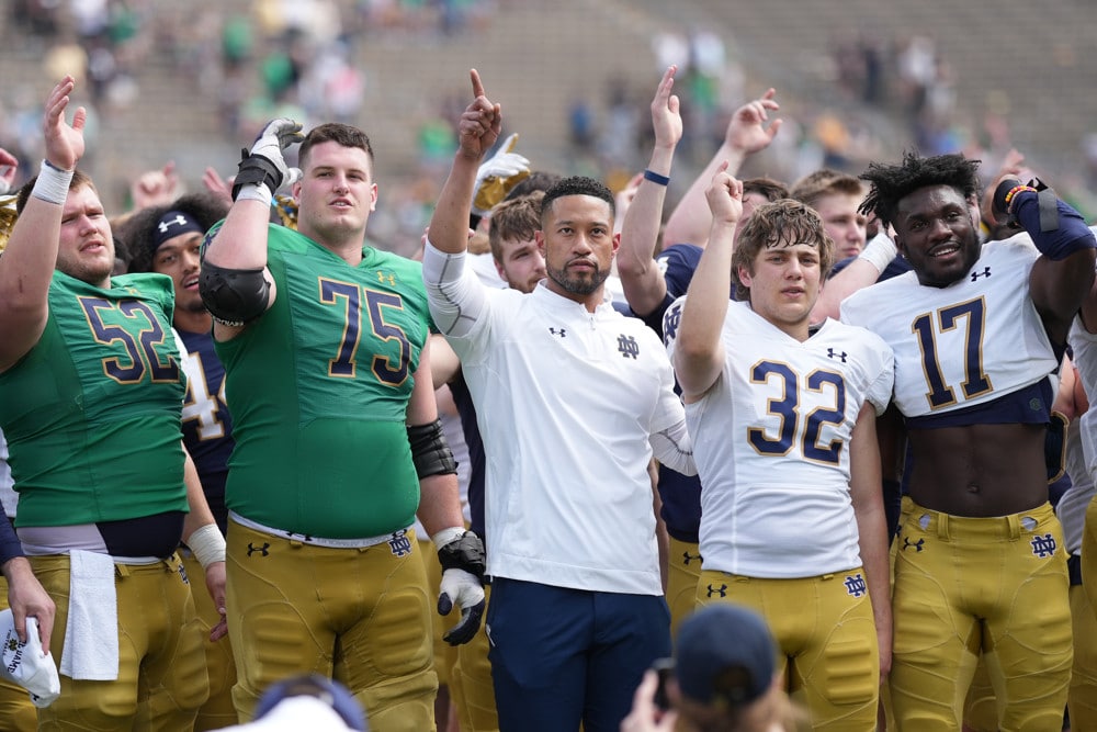 2022 Notre Dame Football BlueGold Game Highlights //