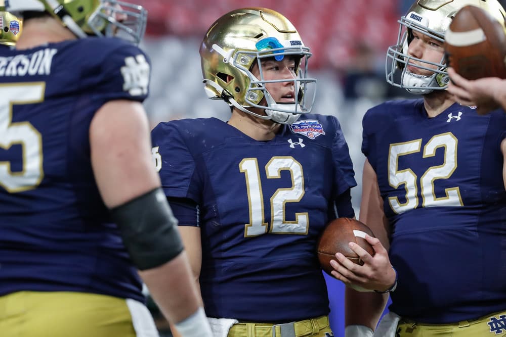 Riley Leonard commits to Notre Dame: 'Highest ceiling of any Irish QB in  over a decade!' 