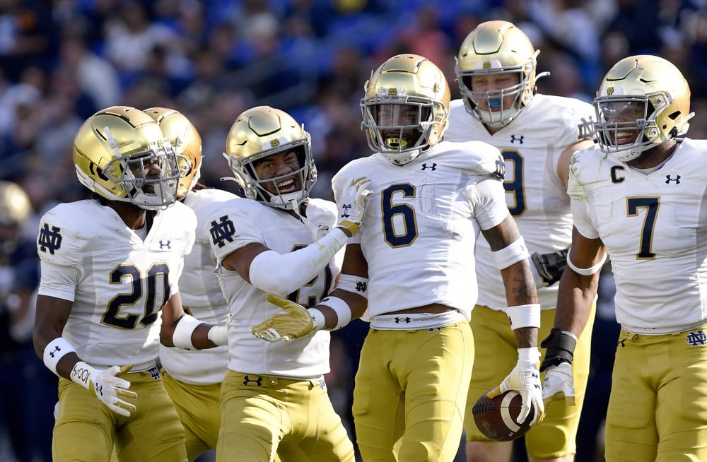 notre dame under armour football uniforms 2022