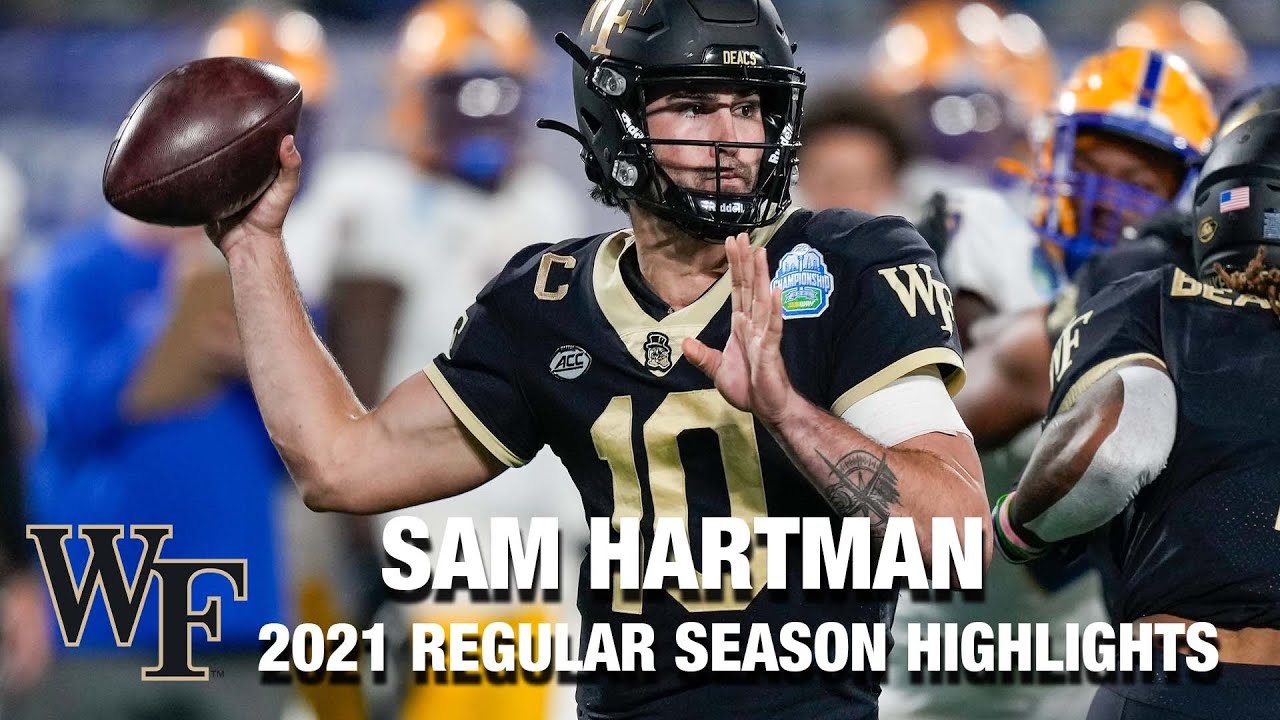 New Notre Dame QB Sam Hartman's 2021 Season Highlights //