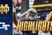 notre dame georgia tech highlights