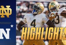 notre dame navy highlights