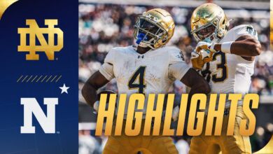 notre dame navy highlights