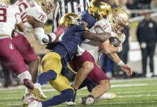 Notre Dame sacks Florida State eight times