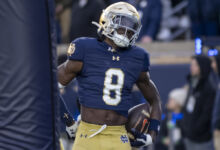 Notre Dame Fighting Irish safety Adon Shuler (8)