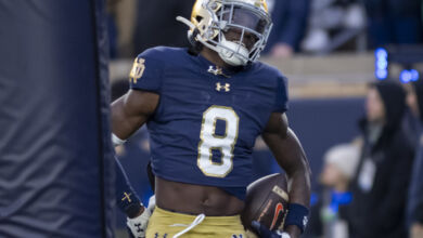 Notre Dame Fighting Irish safety Adon Shuler (8)