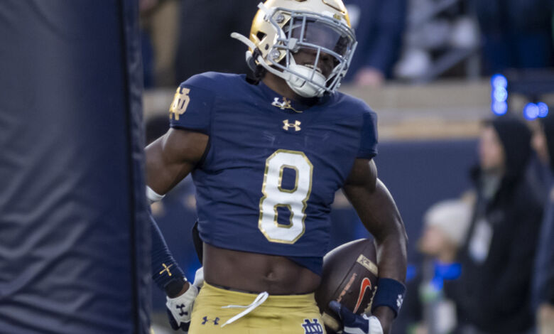 Notre Dame Fighting Irish safety Adon Shuler (8)