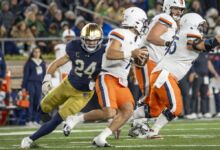 Notre Dame Fighting Irish linebacker Jack Kiser