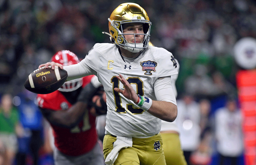 Notre Dame QB Riley Leonard