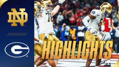 notre dame uga sugar bowl highlights